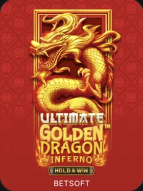 Ultimate Golden Dragon Inferno Hold and Win slot at Monro